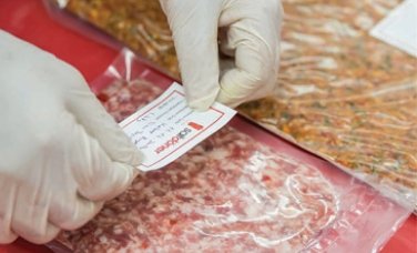 All of the Doners and other meat products are labeled and stored in our cold storage.